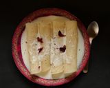 A picture of step 6 of Kheer Dudh Patishapta.
