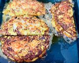Pas rețetă Clătită (împaturată) din dovlecel cu pui și mozzarella (fără gluten) 5 fotografie
