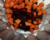 A picture of step 2 of Beetroot &carrot soup.