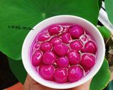 Hình bước làm 5 của món Chè bột lọc màu lá cẩm