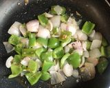 A picture of step 2 of Chilli paneer.