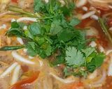 Gambar langkah 4 resipi Kuetiau Tomyam Seafood.