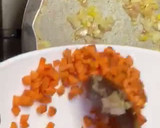 A picture of step 2 of Title:Chicken pancake wrap.