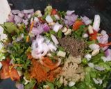 A picture of step 3 of Healthy broken wheat and pulses salad.