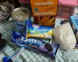 Foto langkah ke 1 dari resep Oreo Blueberry Cheesecake Simple.
