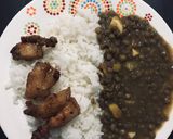 Foto del paso 2 de la receta: Lentejas con huevo y chicharrón