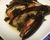 Une image de l'étape 18 de Éventail d'aubergine au jambon tomate et mozzarella.
