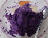 Foto langkah ke 3 dari resep Cake Ubi Ungu isi kacang Almond dan kurma.