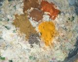 A picture of step 2 of Vegetables loaded Paratha.