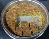 A picture of step 4 of No Oil Baked Kothambir wadi (coriander leaves).