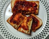 A picture of step 13 of Yousama's Low-Sodium Chicago Pizza Bread.