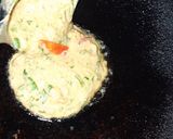 A picture of step 3 of Oats & Rice flour vegetable chila.