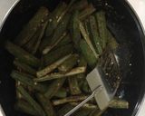 A picture of step 6 of Bharwa Bhindi.