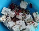 A picture of step 3 of Paneer papdi.