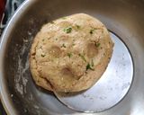 A picture of step 6 of Urad dal puri.