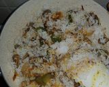 A picture of step 2 of Mushroom Fried Rice.