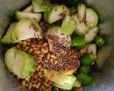 A picture of step 1 of Moth ridge gourd dosa.