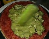 A picture of step 3 of Green chicken sandwich cake.
