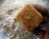 A picture of step 3 of Sweet potatoe nugget(oiless and eggless).