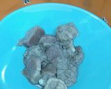 A picture of step 2 of Mutton Behari boti.