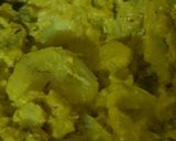 A picture of step 3 of Raw banana veg.