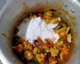 A picture of step 3 of Vegetable Biryani.