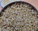 A picture of step 9 of #cook pad india#Curry leaves rice go with cucumber raitha.