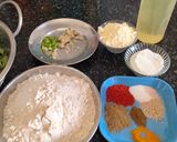 A picture of step 1 of Methi thepla.
