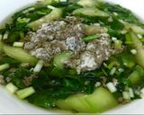 Hình bước làm 4 của món Canh cua rau đay, mồng tơi, mướp