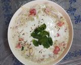 A picture of step 3 of Kadu ka raita summer special.