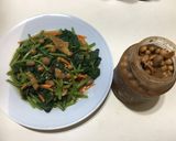 樹子拌地瓜葉（5分鐘簡單快速純素食料理）的食譜步驟3照片