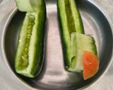 A picture of step 1 of Cucumber, Paneer & Sprouts Salad Boats – Summer Special Cold Protein Salad.