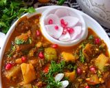हरे बैंगन आलू की मसाला करी सब्ज़ी (Hare baingan aloo ki masala curry sabzi recipe in Hindi) रेसिपी चरण 15 फोटो