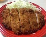 A picture of step 3 of [Easy Grill Method] Reheating Tonkatsu.