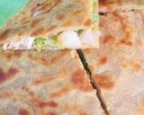 A picture of step 6 of Pizza paratha.