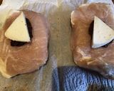 A picture of step 2 of California Farm Stuffed Pork Chops with Sundried Tomato.