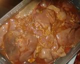 A picture of step 2 of Saucy Chicken Liver Masala.