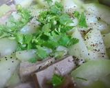 Hình bước làm 2 của món Canh bí xanh nấu chả