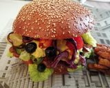 Une image de l'étape 7 de Humberger sauce houmous pistache.