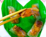 Hình bước làm 5 của món Bánh bột lọc gói lá chuối nhân tôm thịt