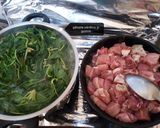 Pas rețetă Bucățele de porc cu horta (verdeață sălbatică) 1 fotografie