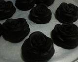 "Black Rose" si brownies irit langkah memasak 7 foto