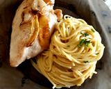 Sült csirkemell, vajas petrezselymes spagettivel recept fázis 4 fotója