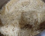 A picture of step 3 of Gur wale chawal.