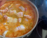 Foto del paso 14 de la receta: Arroz con rape y gambones, calabaza y espinacas