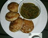 A picture of step 5 of Cocount masa with groundnut soup.