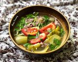 Hình bước làm 4 của món Canh Cải Chua Nấu Thịt Bò