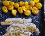 Foto del paso 4 de la receta: Filet de merluza con papines y boniato