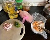 Hình bước làm 1 của món Bánh tráng nướng Đà Lạt (Vietnam street food - Vietnamese Pizza) không cần nướng, dùng chảo rất dễ