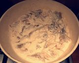 Pas rețetă Pui cu smântână, ciuperci și parmezan 6 fotografie